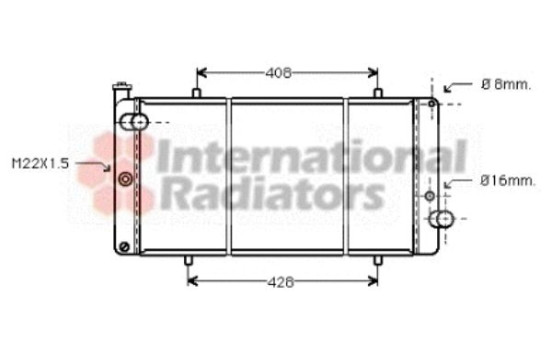 RADIATEUR 1/90 + GT / GTi O 40002111 International Radiators, Image 2