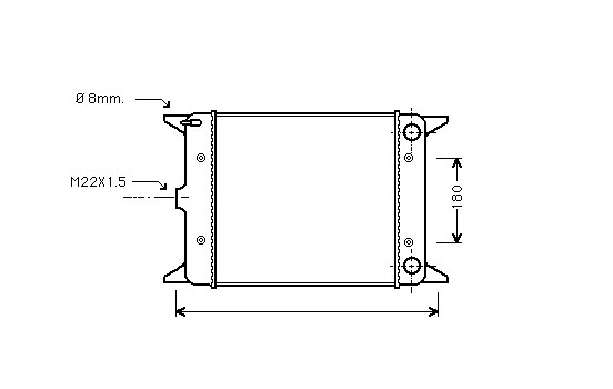 RADIATEUR 1500 5/74&GT; 7/75 O 58002003 International Radiators