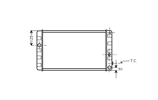 RADIATEUR 1600 DIESEL A 59002019 International Radiators
