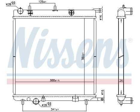 Radiateur 606400 Nissens