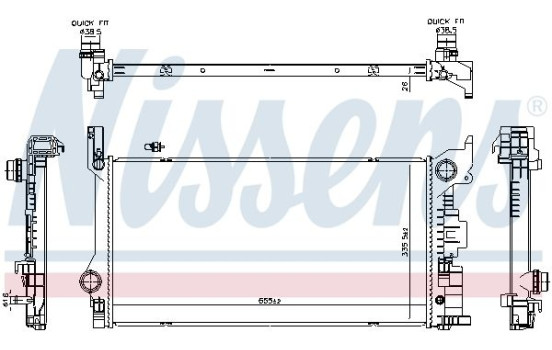 Radiateur 606565 Nissens