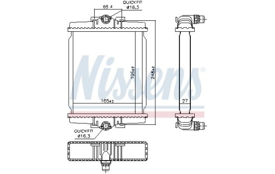 Radiateur 606863 Nissens