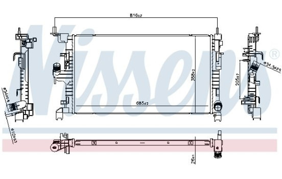 Radiateur 607296 Nissens