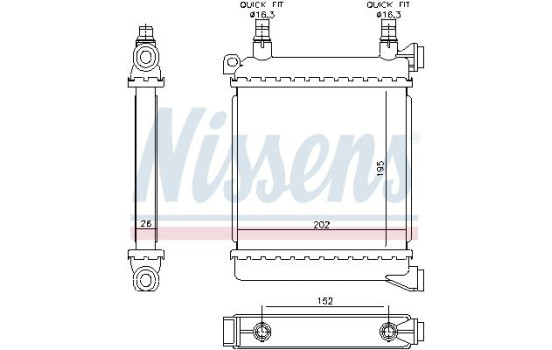 Radiateur 60862 Nissens