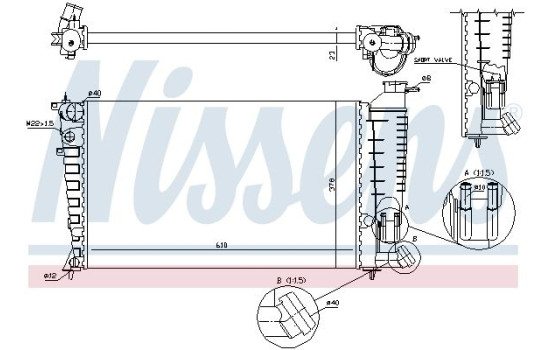 Radiateur 61382A Nissens, Image 5