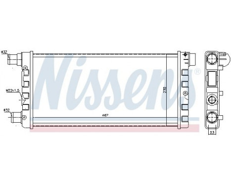Radiateur 61814 Nissens