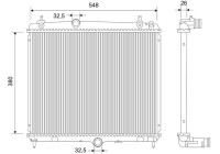 Radiateur 701115 Valeo