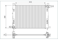 Radiateur 701120 Valeo