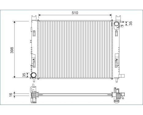 Radiateur 701120 Valeo