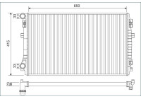 Radiateur 701129 Valeo