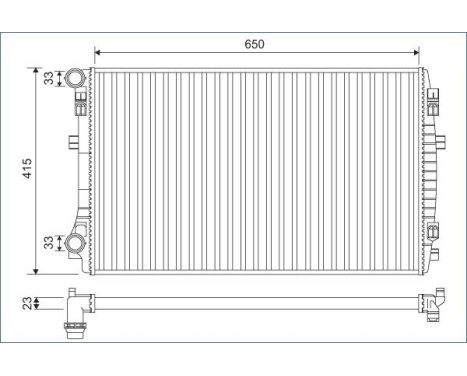 Radiateur 701129 Valeo