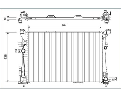 Radiateur 701133 Valeo