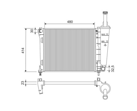 Radiateur 701184 Valeo