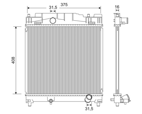 Radiateur 701199 Valeo
