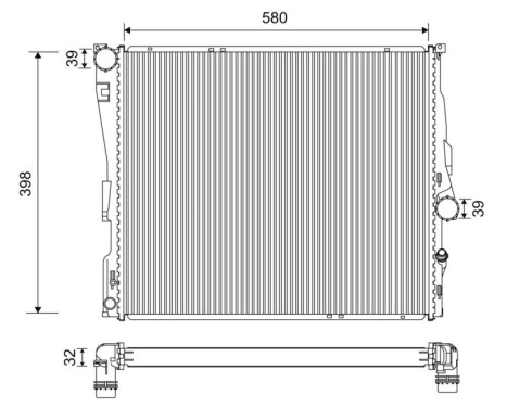 Radiateur 701200 Valeo
