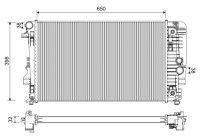 Radiateur 701222 Valeo