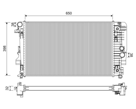 Radiateur 701222 Valeo