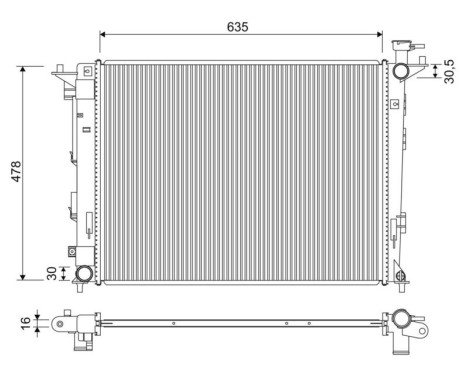 Radiateur 701326 Valeo