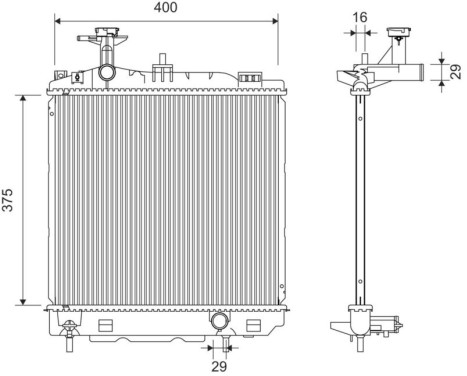 Radiateur 701367 Valeo