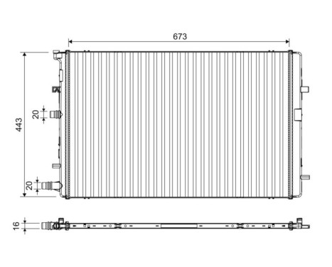 Radiateur 701395 Valeo