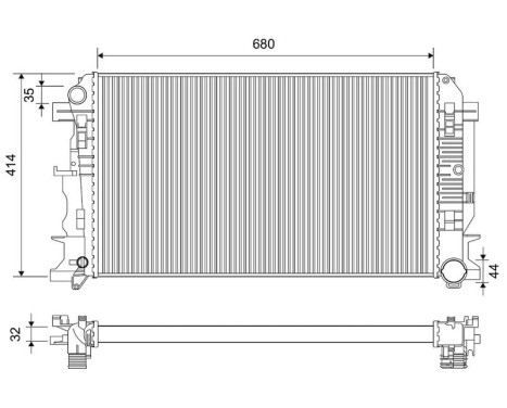 Radiateur 701475 Valeo