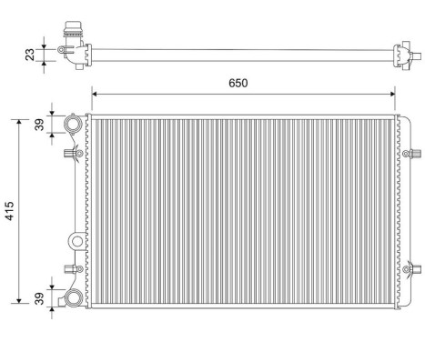 Radiateur 701541 Valeo