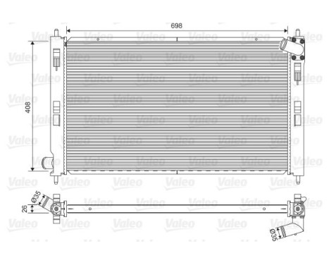 Radiateur 701577 Valeo