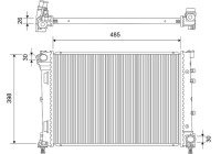 Radiateur 701699 Valeo