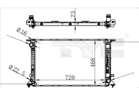 Radiateur 702-0038 TYC