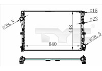 Radiateur 721-0021 TYC