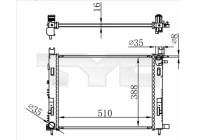 Radiateur 728-0063 TYC