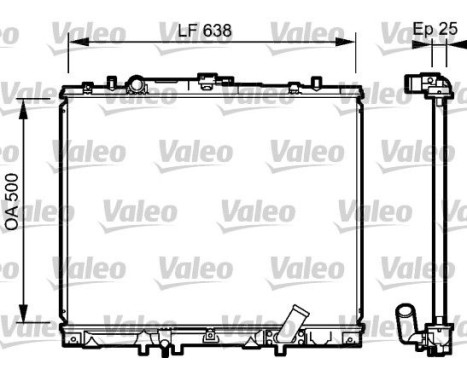 Radiateur 734424 Valeo