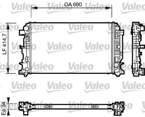 Radiateur 735089 Valeo