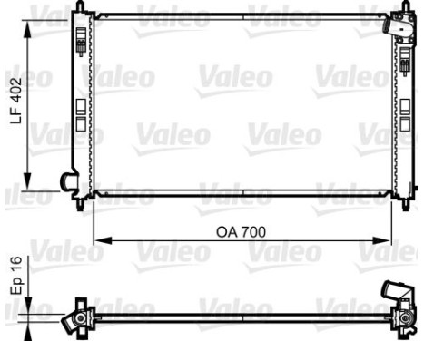 Radiateur 735575 Valeo