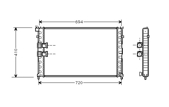 RADIATEUR À ESSENCE -5/99 3,0 MT 40002185 International Radiators