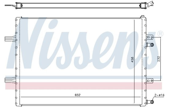 Radiateur basse température, intercooler 60368 Nissens