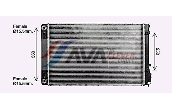 Radiateur, batterie de traction KA2332 Ava Quality Cooling
