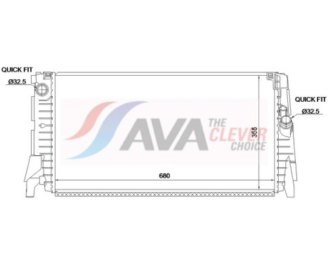 Radiateur BW2655 Ava Quality Cooling
