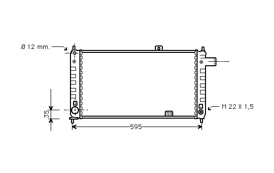 RADIATEUR CADETT D 13 MT 79-82 37002048 International Radiators