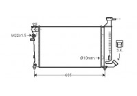 RADIATEUR d. ZX 1.1 Hand AC 93- 94 09002124 International Radiators