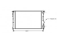 RADIATEUR DIESEL 4/91 + VOITURE sans AIRCO 43002131 International Radiators