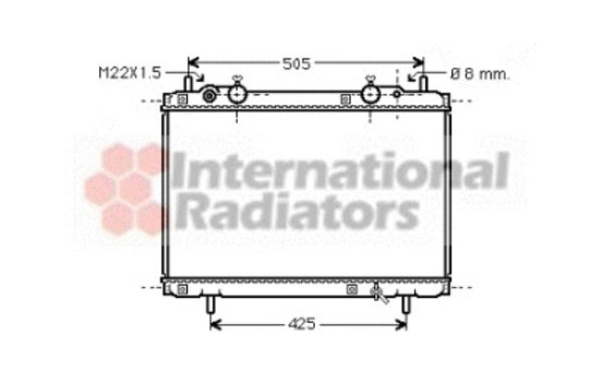 RADIATEUR DIESEL pas pour Turbo CAR avec AIRCO 17002180 International Radiators, Image 2