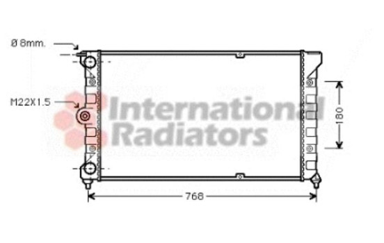 RADIATEUR DIESEL TURBO +/- CAR AVEC AIRCO 58002036 International Radiators, Image 2