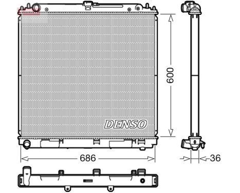 Radiateur DRM46041 Denso