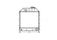 RADIATEUR FORD2000 / 3000 18002412 International Radiators