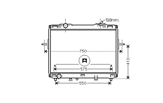 RADIATEUR GAZOLINE 2.4 i 16V / 3.5 i 24V 83002069 International Radiators