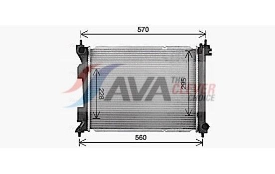 Radiateur KA2343 Ava Quality Cooling, Image 2