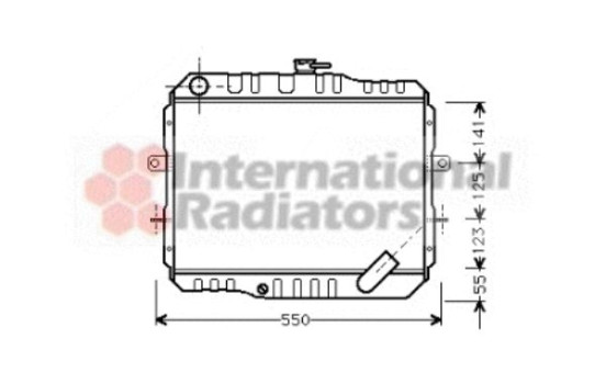 RADIATEUR L300 2.3DIESEL AVEC 83-86 32002061 International Radiators, Image 2