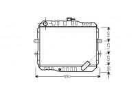 RADIATEUR L300 2.3DIESEL AVEC 83-86 32002061 International Radiators