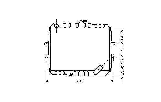 RADIATEUR L300 2.3DIESEL AVEC 83-86 32002061 International Radiators